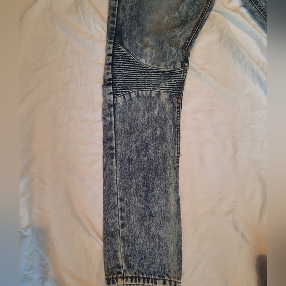 RS7 royal seven Distressed Acid Wash Mens Casual  Flex Jeans Size 36 X 32 - Picture 3 of 9